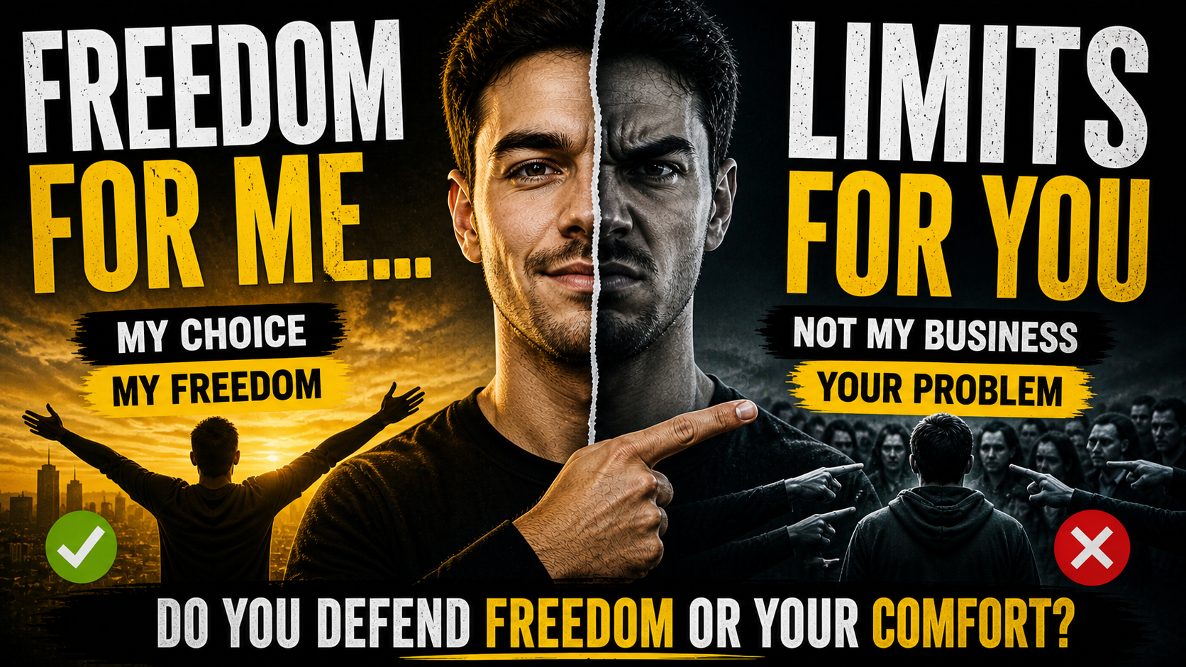 Freedom for me… limits for you